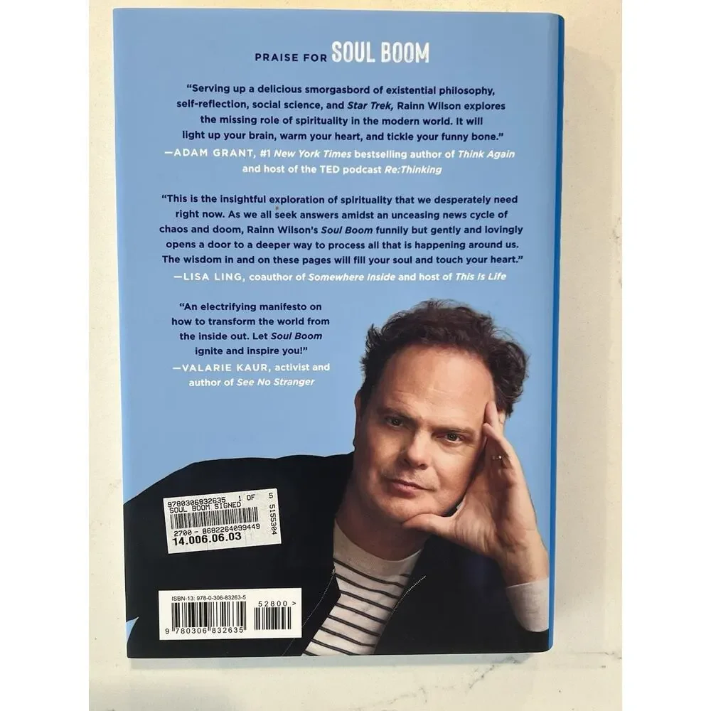 Rainn Wilson SIGNED Book Soul Boom Why We Need a Spiritual Revolution 3